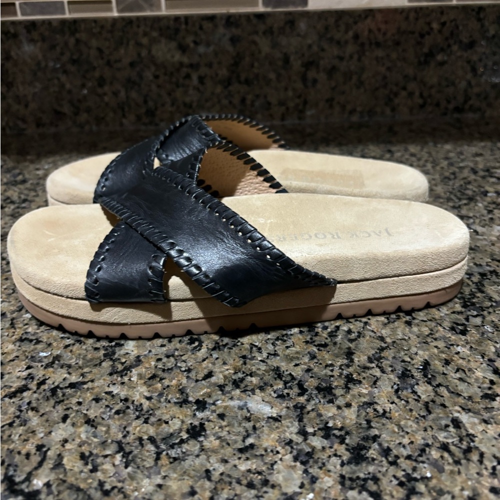 Jack Rogers low platform leather sandals